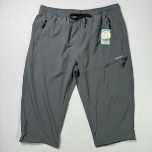Mocoly Athletic Pants Size XL NWT, Cropped Loose Fit, Gray, Drawstring, UV Block